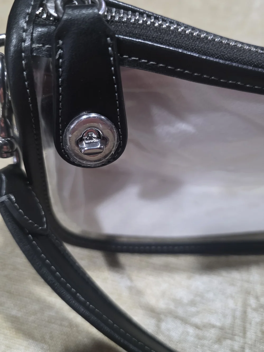 Coach Black Leather Tote Bag